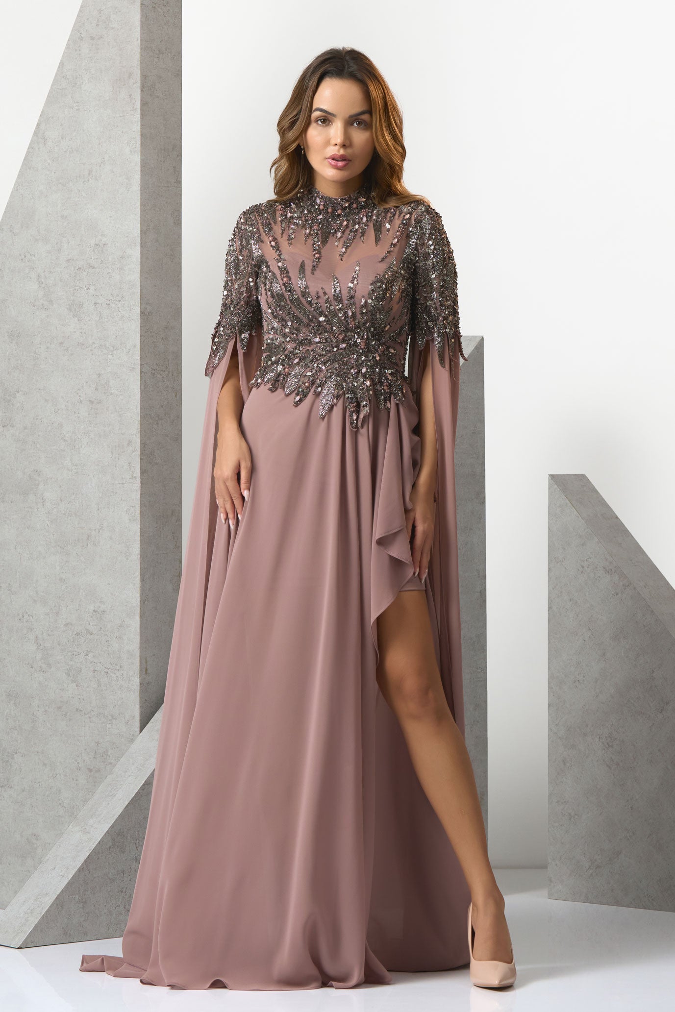 HIGH NECK GOWN main image 1