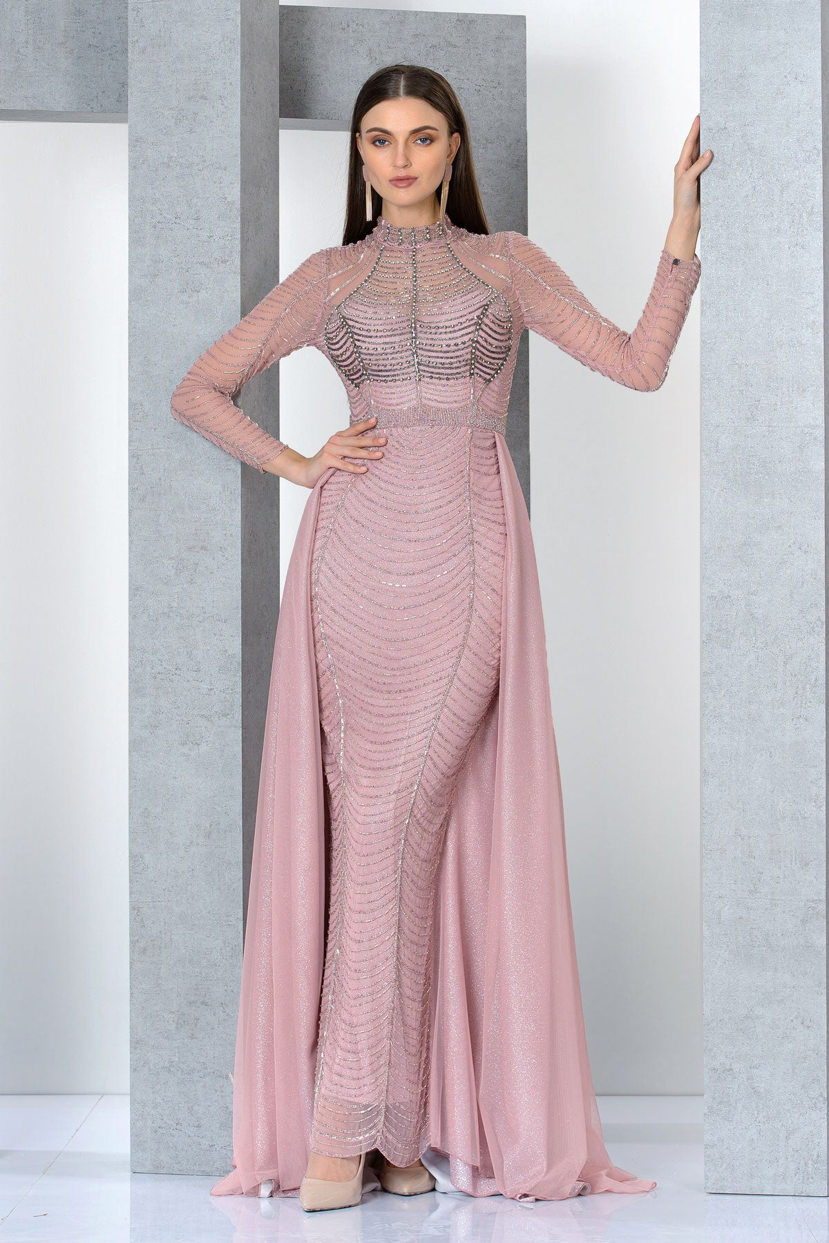 Diana Royal Crystals Evening Gown